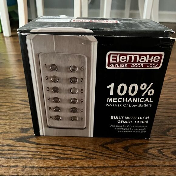 New Elemake Keyless Door Mechanical Lock - Picture 1 of 9